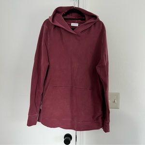 John Elliott Hooded Villain Pullover - Set (Maroon and blue) - Size XL